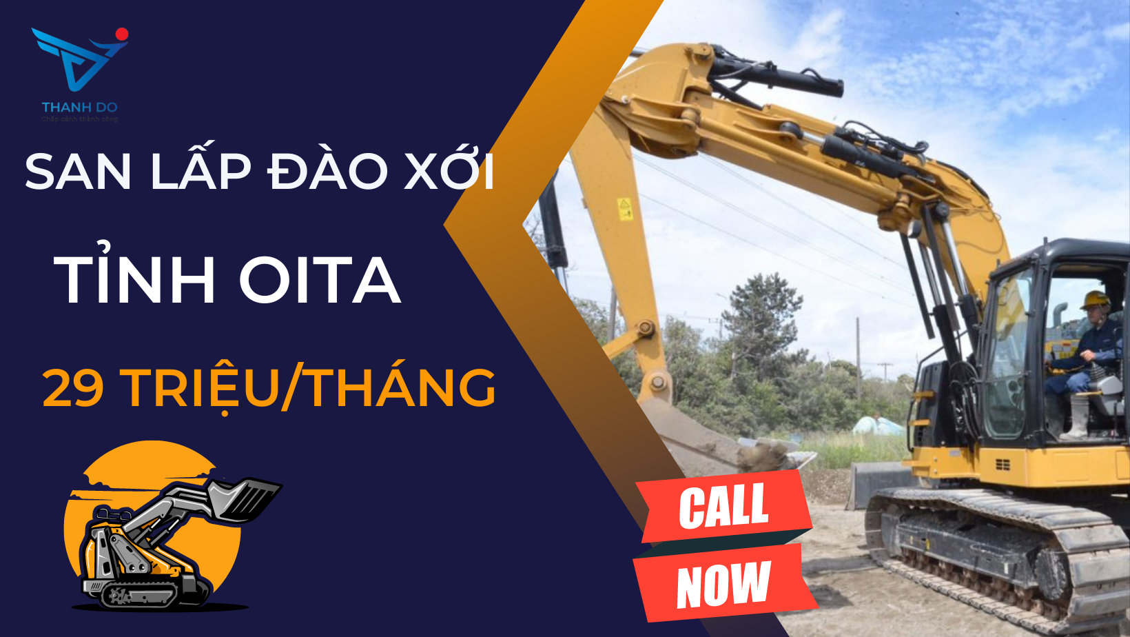 CÔNG TY XKLĐ THÀNH ĐÔ TUYỂN 02 NAM - ĐƠN HÀNG SAN LẤP ĐÀO XỚI